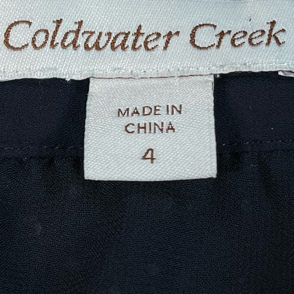 Coldwater creek size 4 navy blue, white, red diamond pattern midi skirt like new - Picture 13 of 15